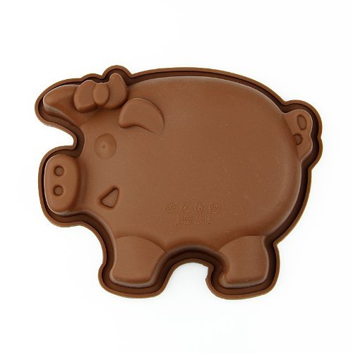 Wholeport Silicone Baking Cake Mold Animal Mould Pig Frame N2