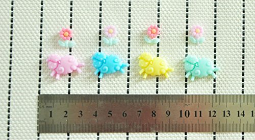 WilsonBaking Love Collection - Lullaby Sheep and Lovely Flower Theme Silicone Fondant Lace Molds Serie - Fondant... N4