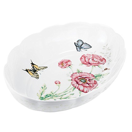 Lenox Butterfly Meadow Oval Baker in White