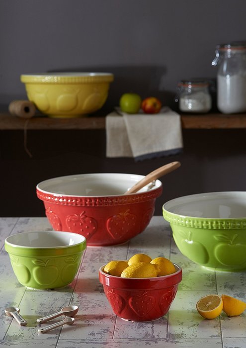 Mason Cash Zest Mixing Bowl, Lemon, 4.25-Quart N2