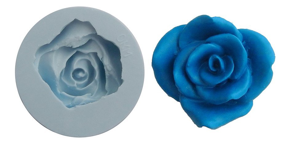 O.K Molds silicone rose fondant cake gompaste M4687