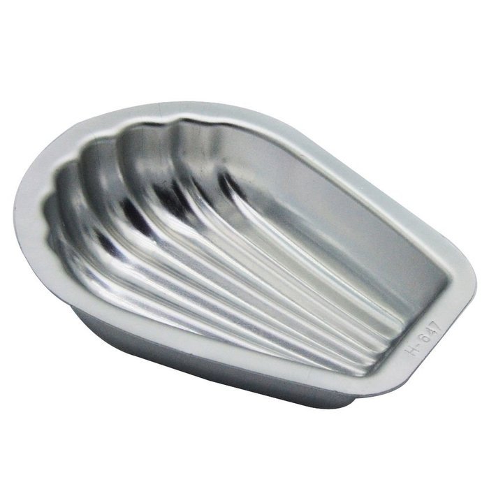 Lariy 5 Pcs Madeleine Cookie Pan French Shell Cake Mold Aluminum Baking Pan Tool N4