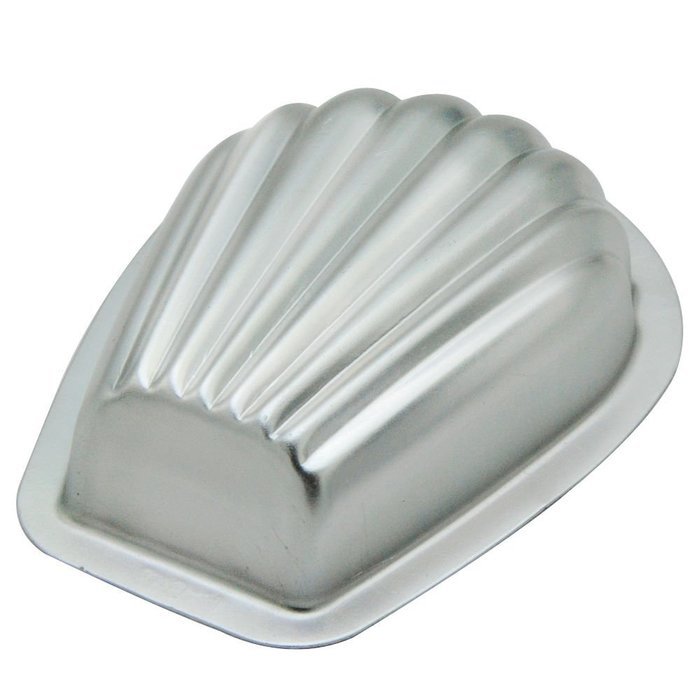 Lariy 5 Pcs Madeleine Cookie Pan French Shell Cake Mold Aluminum Baking Pan Tool N6
