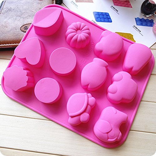 More RM Silicone Cake Baking Mold Cake Pan Muffin Cups Handmade Soap Moulds Biscuit Chocolate Ice Cube Tray DIY... N4