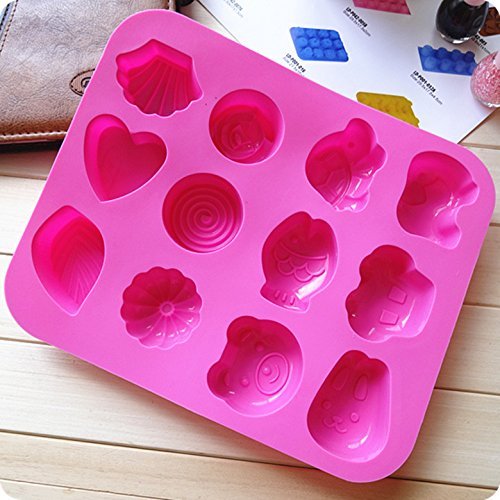 More RM Silicone Cake Baking Mold Cake Pan Muffin Cups Handmade Soap Moulds Biscuit Chocolate Ice Cube Tray DIY... N5
