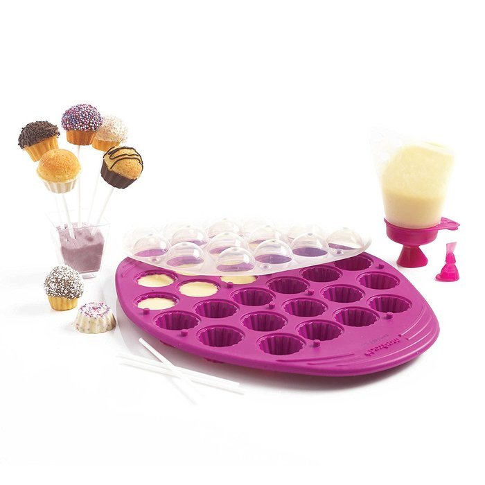 16.25" L x 9.75" W x 2.25" H Mastrad 8-Piece Cupcake Pops Kit N2