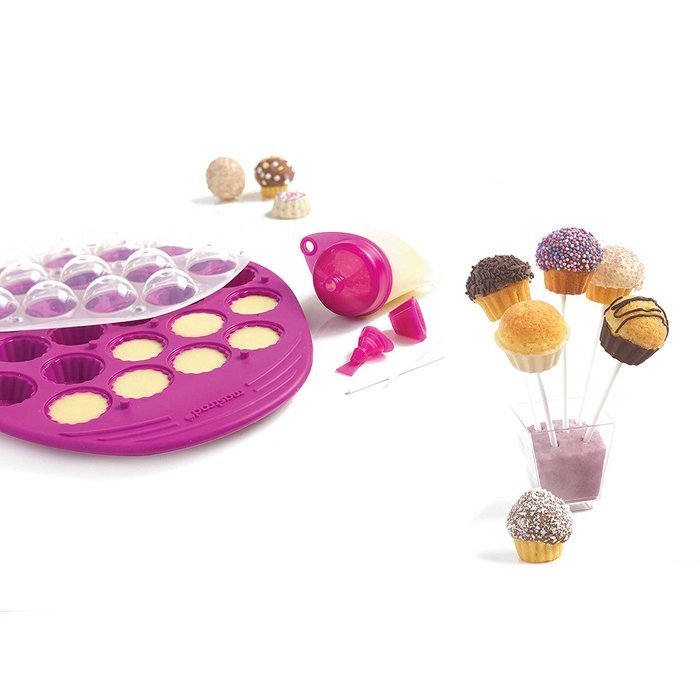 16.25" L x 9.75" W x 2.25" H Mastrad 8-Piece Cupcake Pops Kit N3