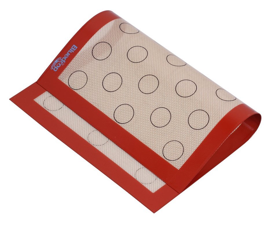 Bluedrop Non-Stick Silicone Baking Mat for Macarons 16.5" X 11.6" White N2