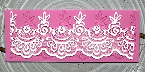 Allforhome Sugarcraft Silicone Necklace Shape Embossing Lace Fondant Mould Cake Decoration Mould Polymer Clay...