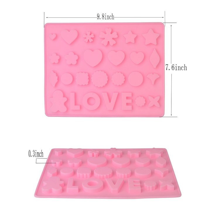 EVTECH(TM) Silicone Gel Non Stick Cake Bread Mousse Ice Pudding Mold Chocolate Jelly Candy Baking Mould N11