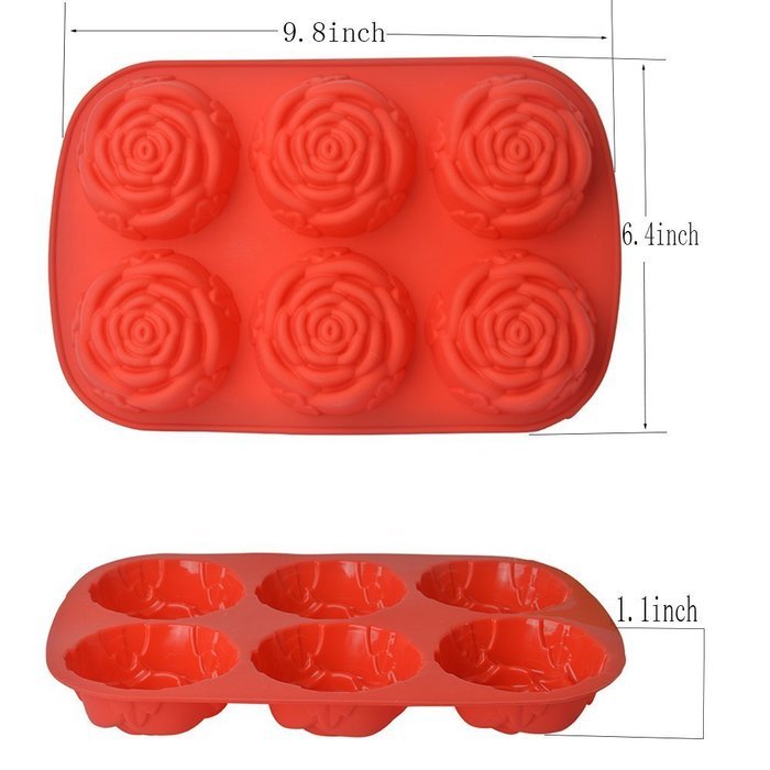 EVTECH(TM) Silicone Gel Non Stick Cake Bread Mousse Ice Pudding Mold Chocolate Jelly Candy Baking Mould N50