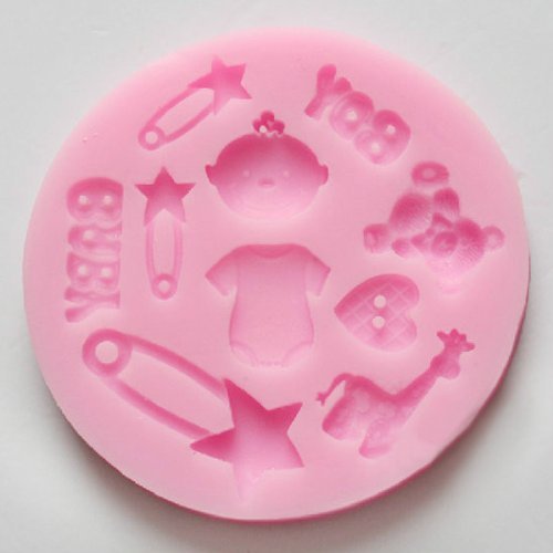 Baby Brooch Bear Silicon Cake Mold N2
