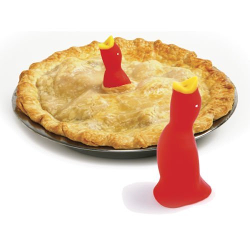 Kitchen, Dining & Bar Red Silicone Pie Bird No Mess