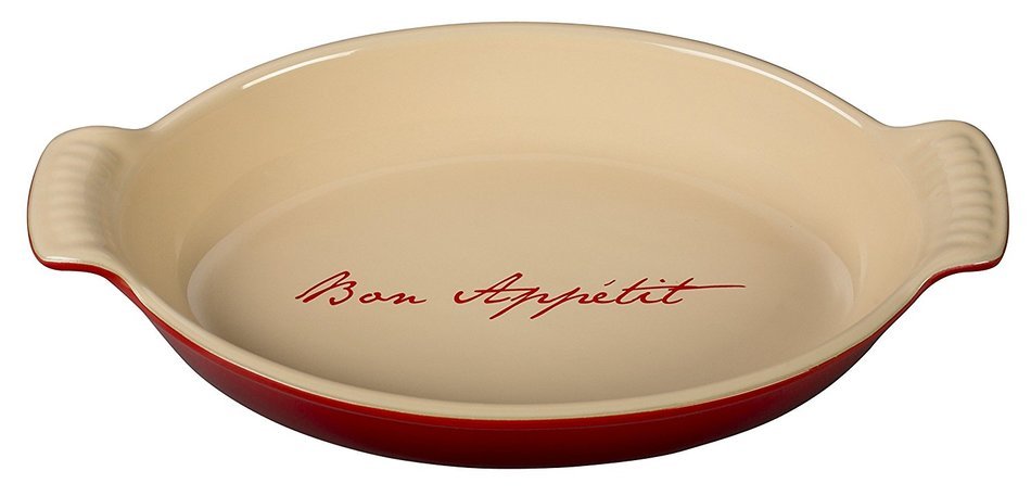 Le Creuset PG0400BA-2867 Stoneware Heritage Oval Au Gratin Dish, Red
