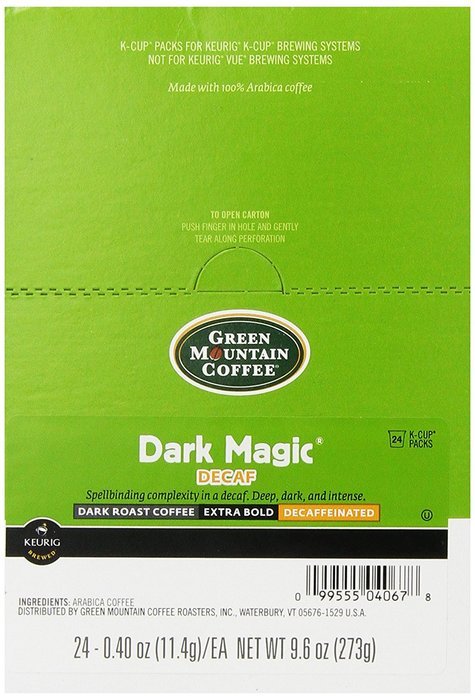Green Mountain Coffee Decaf Dark Magic, K-Cup Portion Pack for Keurig Brewers 24-Count N4