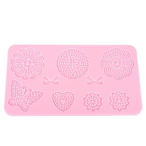 Fondant Cake Silicone Lace Mold Decoration Butterfly Bows Flowers. N2