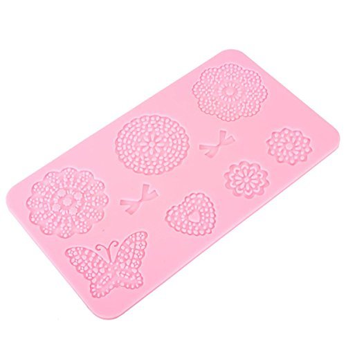 Fondant Cake Silicone Lace Mold Decoration Butterfly Bows Flowers. N3