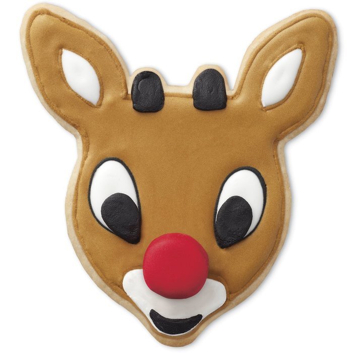 Wilton 2-Piece Rudolph the Red-Nosed Reindeer Cookie Cutter Set N4