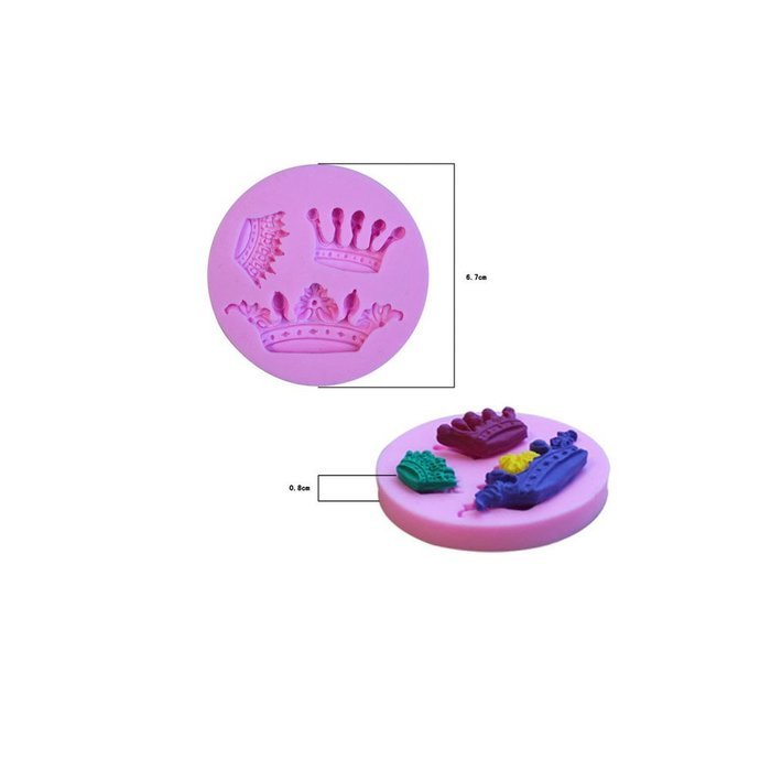 Cutoy Crowns Design Silicone Cake Fondant Chocolete Jello Soap Candy Gum Paste Molds Clay Moulds DIY Decorating... N2