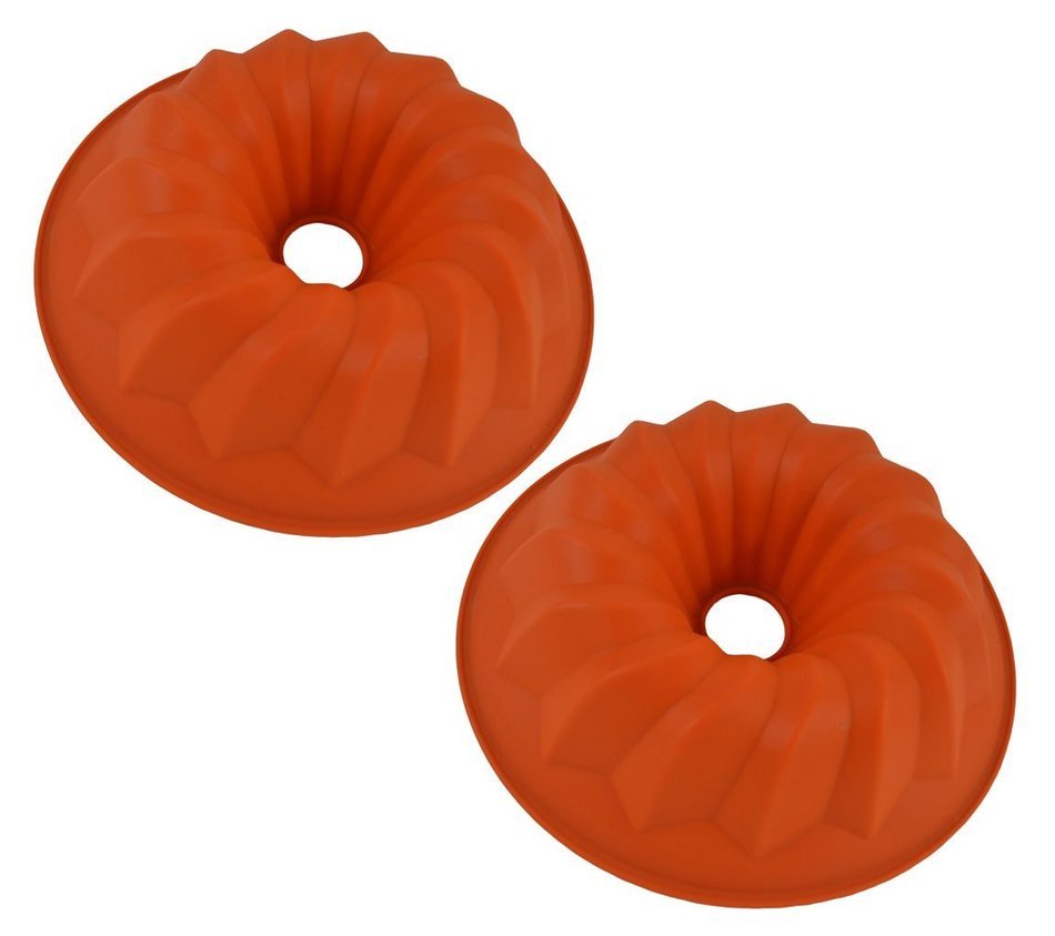 2pcs Silicone Non Stick DIY Cake Bread Mold Chocolate Jelly Candy Cookie Baking Mould N2