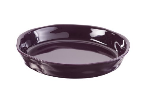 Revol 644813 Froisses Round Flan Dish, Aubergine