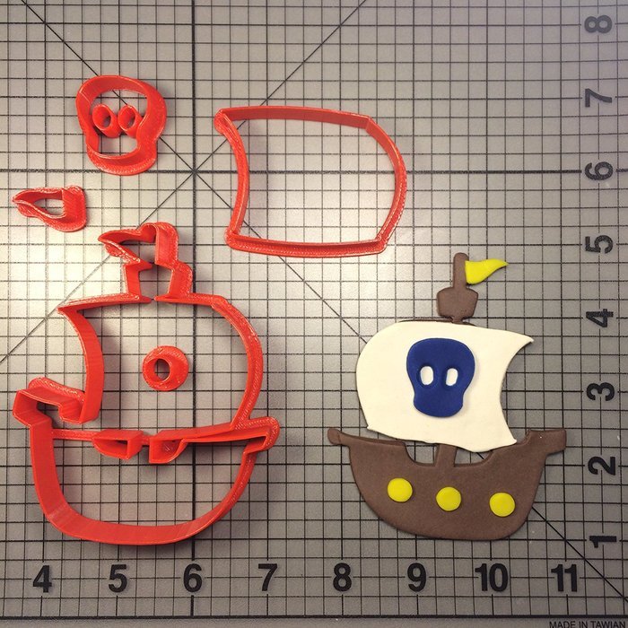 Pirate Ship 100 Cookie Cutter Set (3 inches) N2
