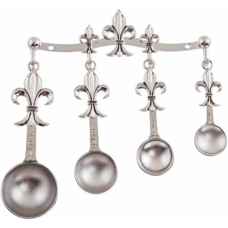 Measuring Spoons, Fleur de Lis, Set of 4