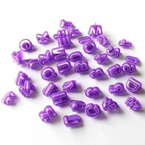ASDOMO Lace Sugar Art Alphabet and Numbers Candy Fondant Chocolate Mold for Cake Decoration Cupcake Decorate Polymer... N2
