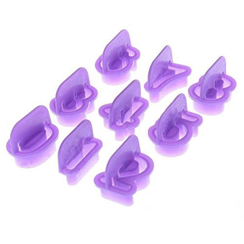 ASDOMO Lace Sugar Art Alphabet and Numbers Candy Fondant Chocolate Mold for Cake Decoration Cupcake Decorate Polymer... N4