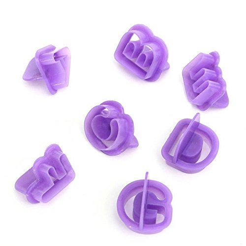 ASDOMO Lace Sugar Art Alphabet and Numbers Candy Fondant Chocolate Mold for Cake Decoration Cupcake Decorate Polymer... N6