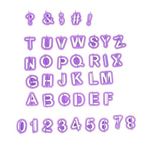 ASDOMO Lace Sugar Art Alphabet and Numbers Candy Fondant Chocolate Mold for Cake Decoration Cupcake Decorate Polymer... N8