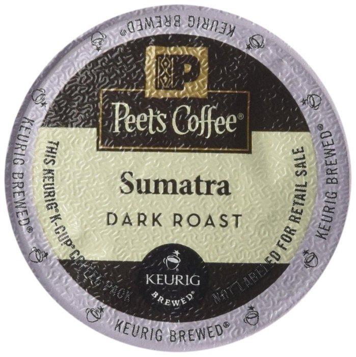 Peet's Coffee K-Cup Packs Sumatra Brewers, 10 Count (Pack of 4)