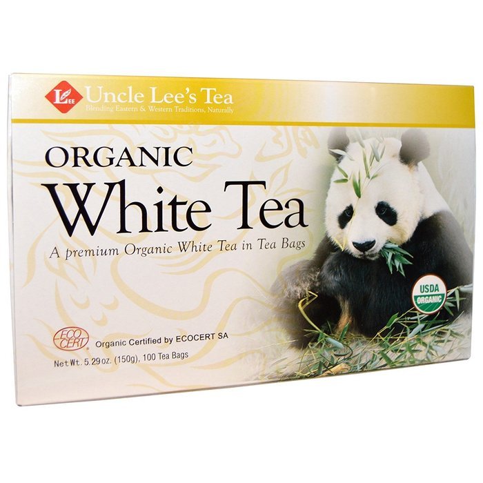 Uncle Les's Tea- Organic White Tea, premium organic White Tea in Tea Bags 100ct N5