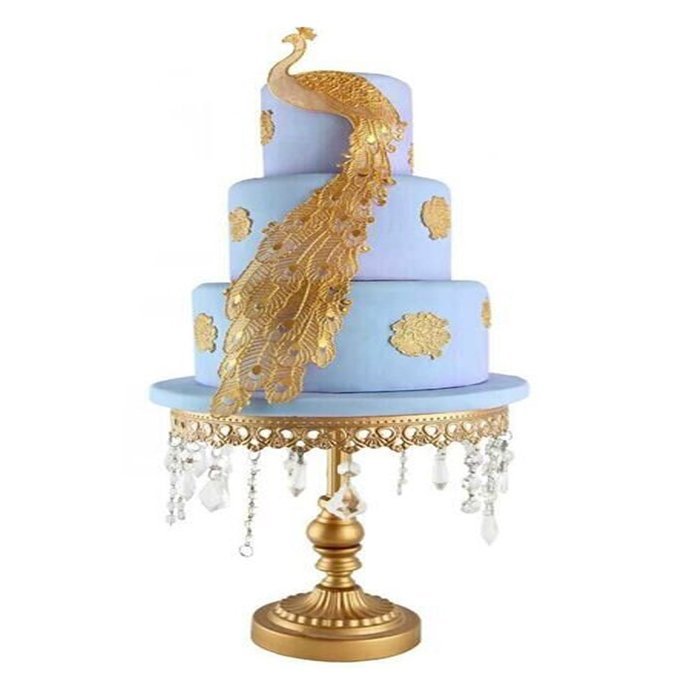 Peacock Cake Lace Mat Silicone Mold Cake Decorating Supplies Pink Color N2