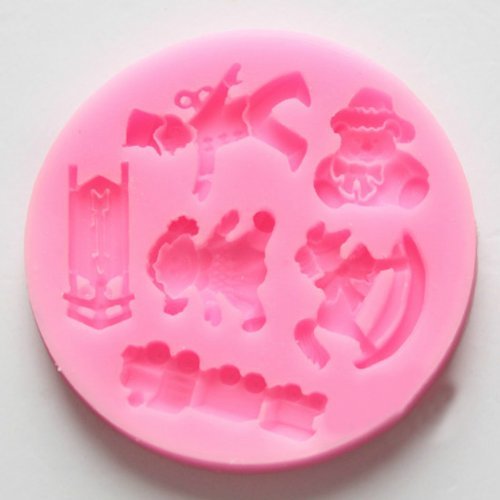 "Puppet Cartoon Silicon Fondant Cake Mould Mold Decorating Tools" shopping
