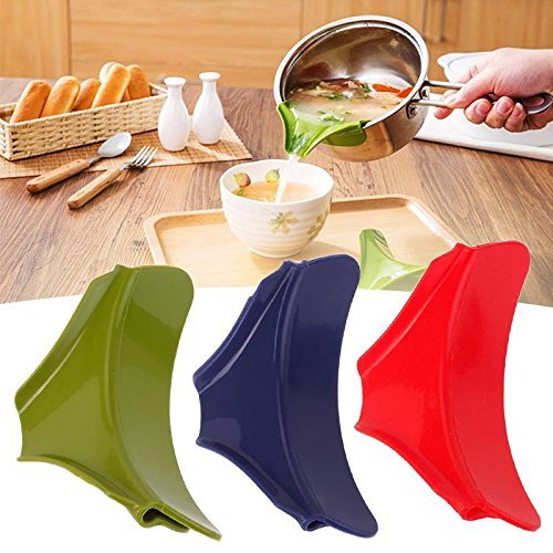 Indexu Flexible Wide Narrow Design Dishwasher Safe Silicone Slip Spout Green