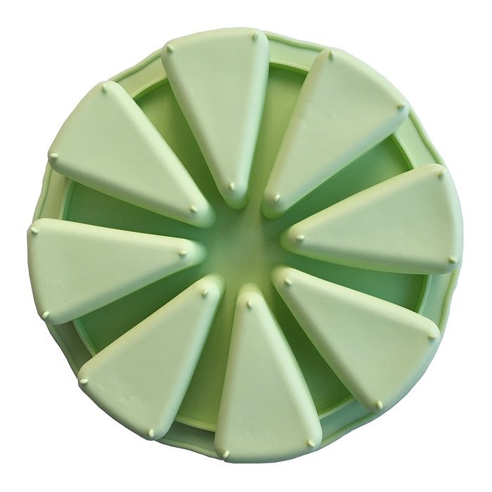 Always Your Chef 8-Cavity Triangle Silicone Muffin Cups Handmade Soap Molds Biscuit Chocolate Ice Cake Baking...