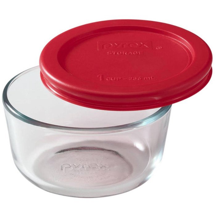 Pyrex Easy Grab 28-Piece Bake and Store Set, Red, Glass N5