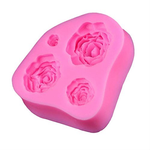 Your Supermart New 3D Rose Flower Silicone Mold Cake Baking Decor Tool N2