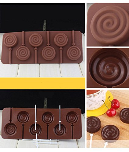Lariy Lollipop Cake Mold Flexible Silicone Mould For Candy Chocolate N3