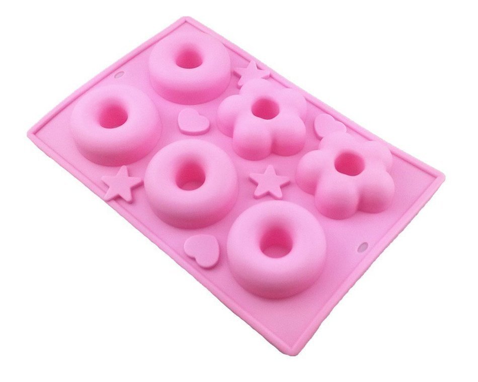 Astra shop Nonstick Silicone Donut Pan Sakura Savarin Baking Bundt Cake Flower Chocolate Mold N4