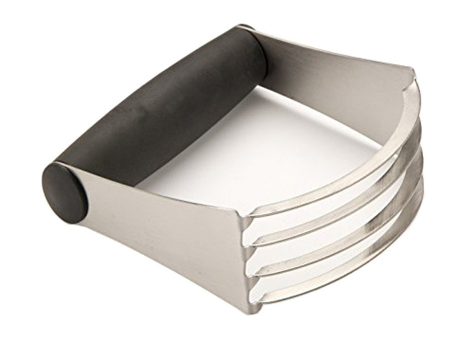 Hi-Luck Pastry Cutter Stainless Steel - Professional Baking Dough Blender with Blades & Soft Rubber Grip N3
