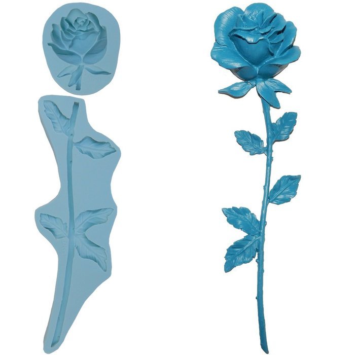 silicone Molds rose cake decorating gompaste supply M4853 By Ok Molds
