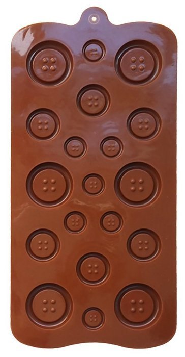 BleuMoo Buttons Silicone Fondant Mould Chocolate Sugarcraft Cake Mold Baking Tool