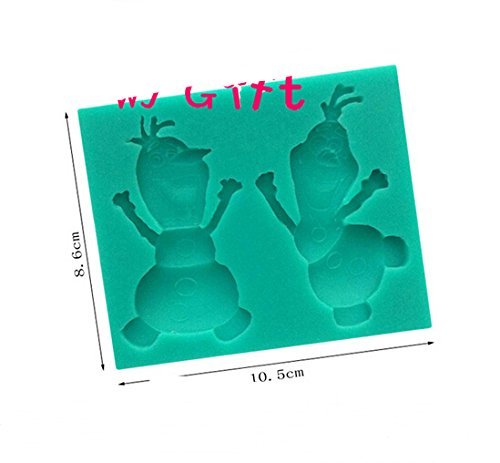 Anyana Silicone Fondant Mold Chocolate Cake Decorating Tool Olaf Elsa Anna Cupcake N2