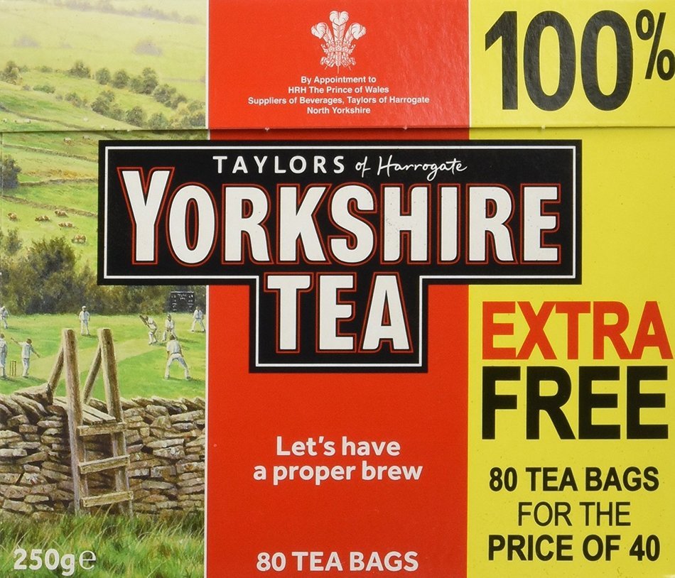 Yorkshire Black Tea 80 Teabags