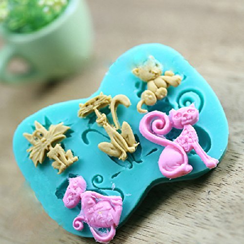 "3D Silicone Cat Shape Cake Mold Fondant Cake Decoration" shopping N2