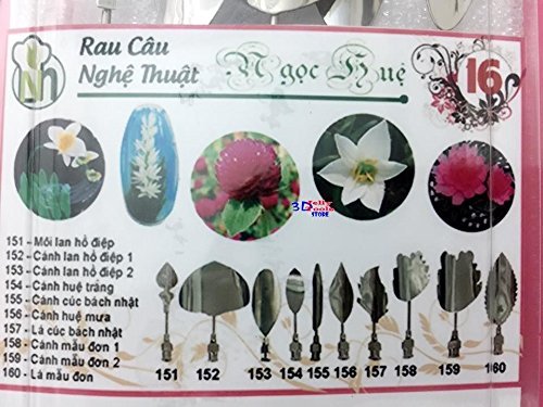 3D Gelatin Art Tools - Type 16 - 3D Jelly Cake Tools - 10 pcs/set - NEW N3
