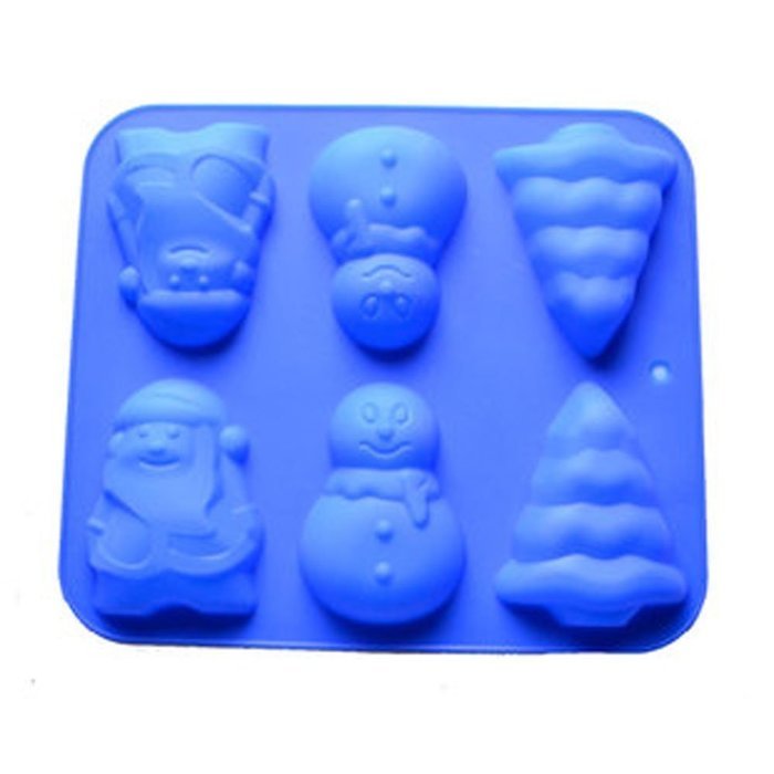 Allforhome(TM) Santa Claus Christmas Tree Snowman Silicone Cake Baking Mold Cake Pan Muffin Cups Biscuit Chocolate...