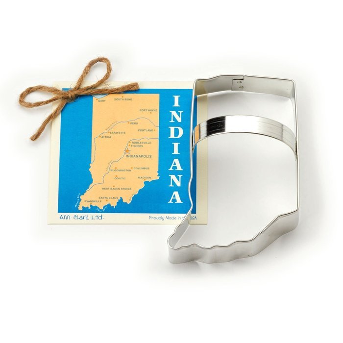 Indiana Cookie and Fondant Cutter - Ann Clark - 4.6 Inches - US Tin Plated Steel